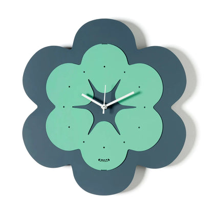 Arti & Mestieri orologio Florindo a forma di fiore in ferro, design minimal naturale