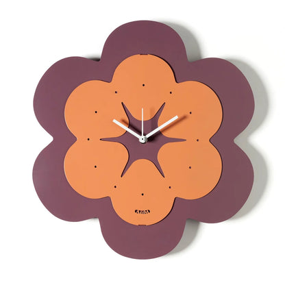 Arti & Mestieri orologio Florindo a forma di fiore in ferro, design minimal naturale