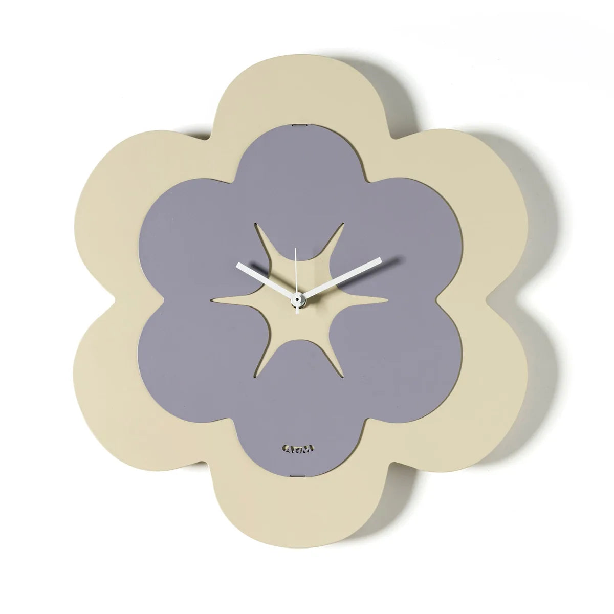 Arti & Mestieri orologio Florindo a forma di fiore in ferro, design minimal naturale