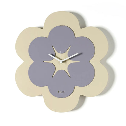 Arti & Mestieri orologio Florindo a forma di fiore in ferro, design minimal naturale