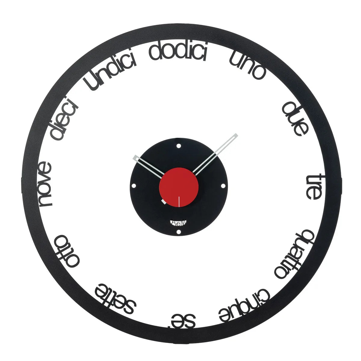 Arti & Mestieri orologio da parete Circolo grande design italiano movimento continuo