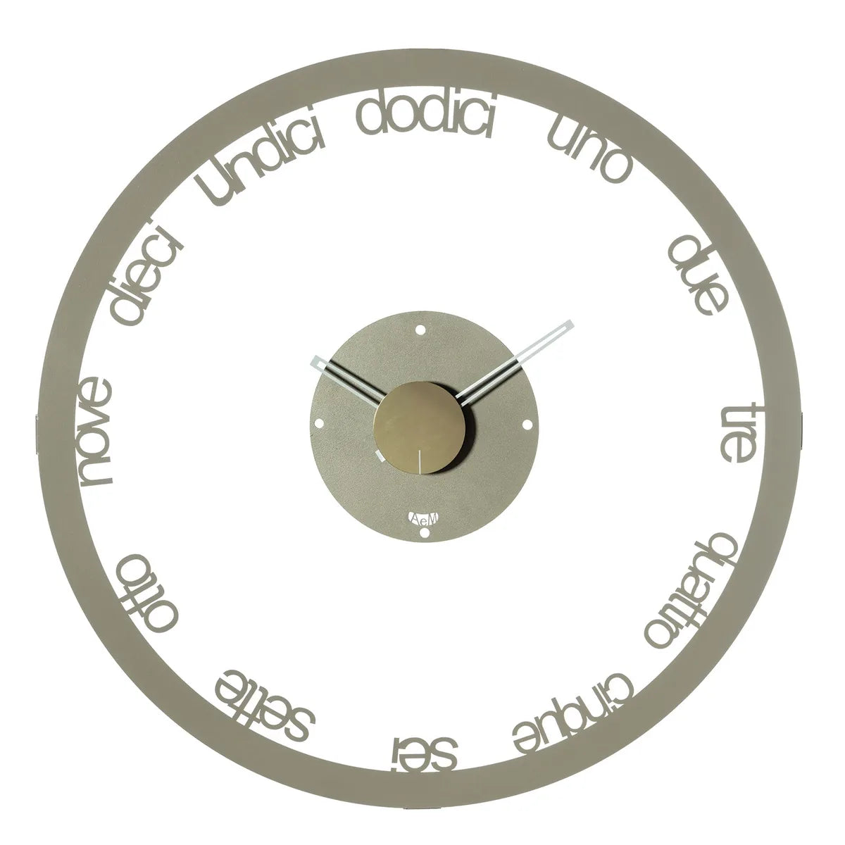 Arti & Mestieri orologio da parete Circolo grande design italiano movimento continuo