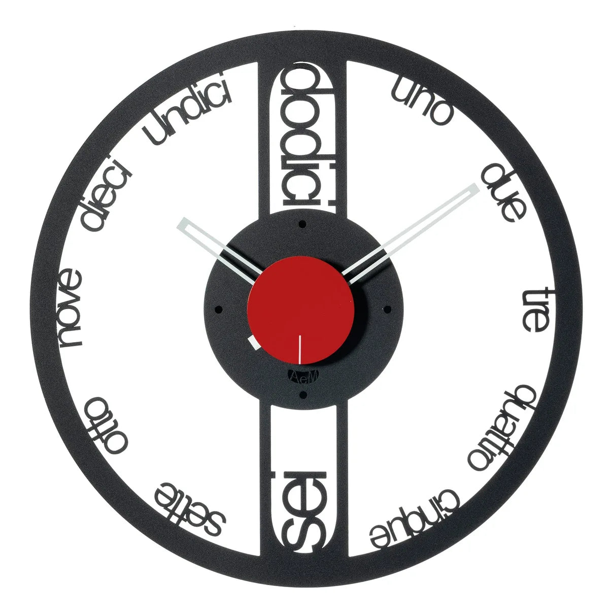 Arti & Mestieri Circolo Piccolo orologio da parete moderno design italiano