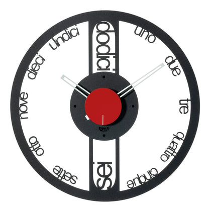 Arti & Mestieri Circolo Piccolo orologio da parete moderno design italiano