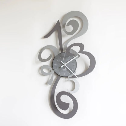 Arti & Mestieri orologio da parete moderno Truciolo ferro Ardesia Alluminio