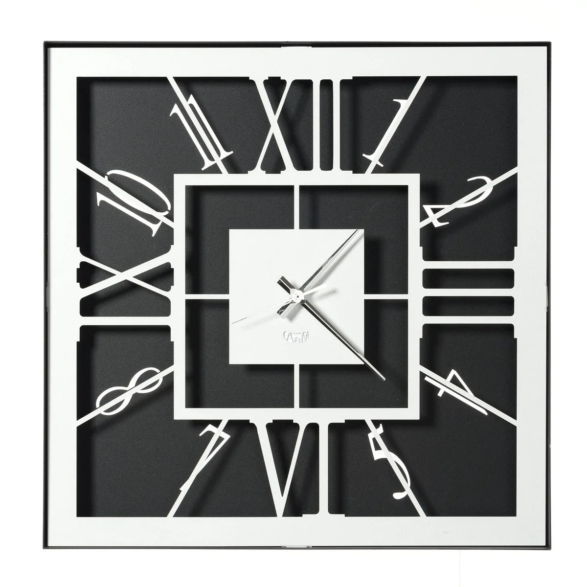 Arti & Mestieri Orologio Tauro design parete 50x50 cm squadrato