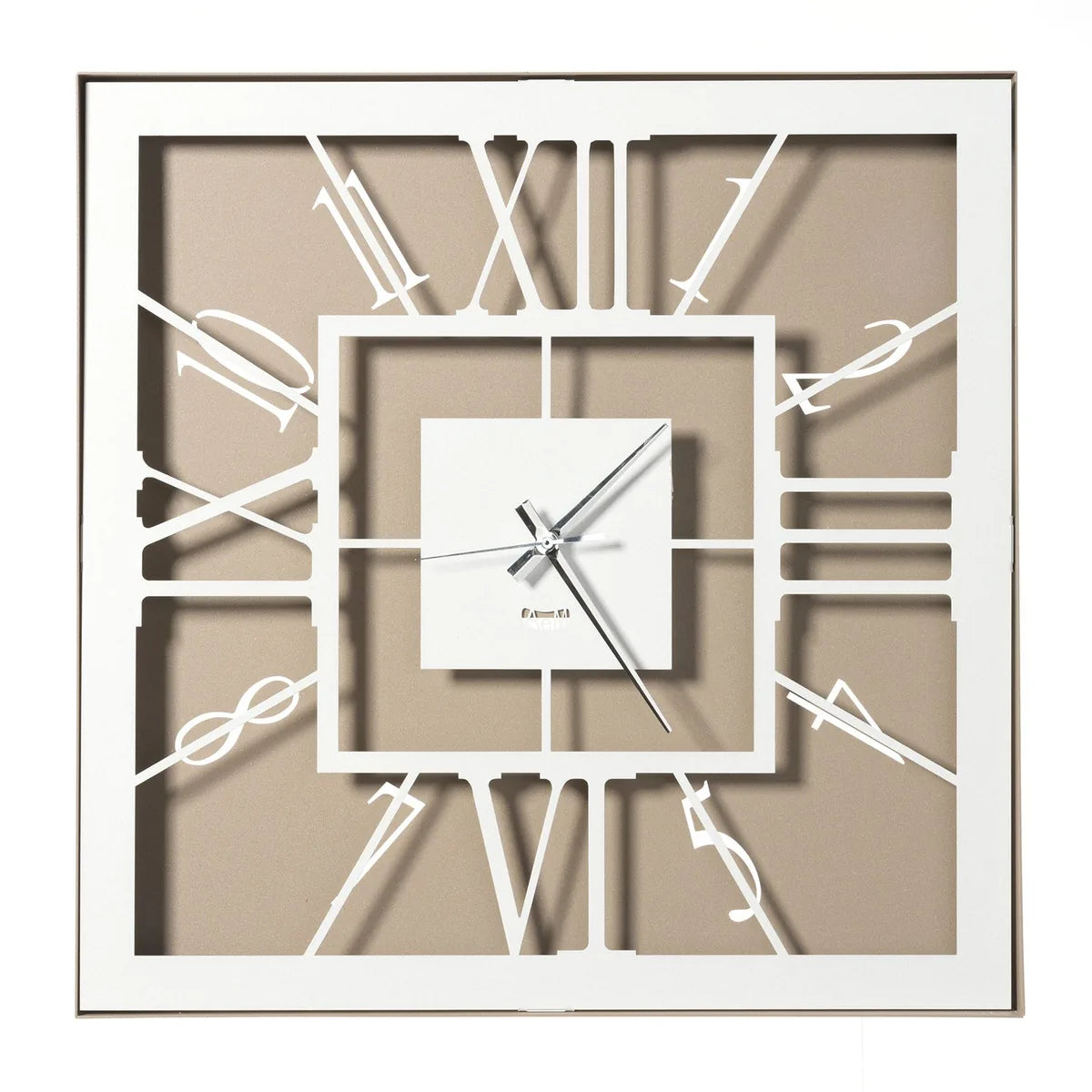 Arti & Mestieri Orologio Tauro design parete 50x50 cm squadrato