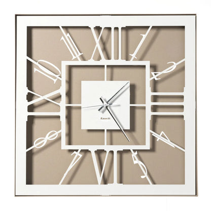 Arti & Mestieri Orologio Tauro design parete 50x50 cm squadrato