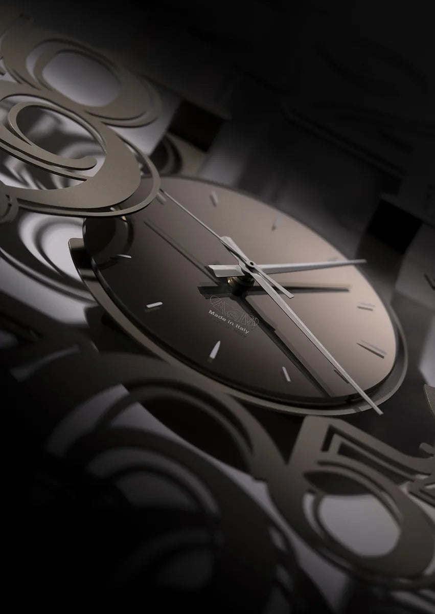 Arti & Mestieri Big Freak orologio da parete design ferro 50x70 cm Beige