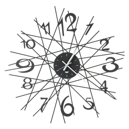 Arti & Mestieri Orologio Design Zig Zag da parete con linee geometriche intrecciate