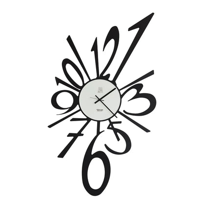 Arti & Mestieri Big Bang Grande orologio da parete design ferro nero e alluminio