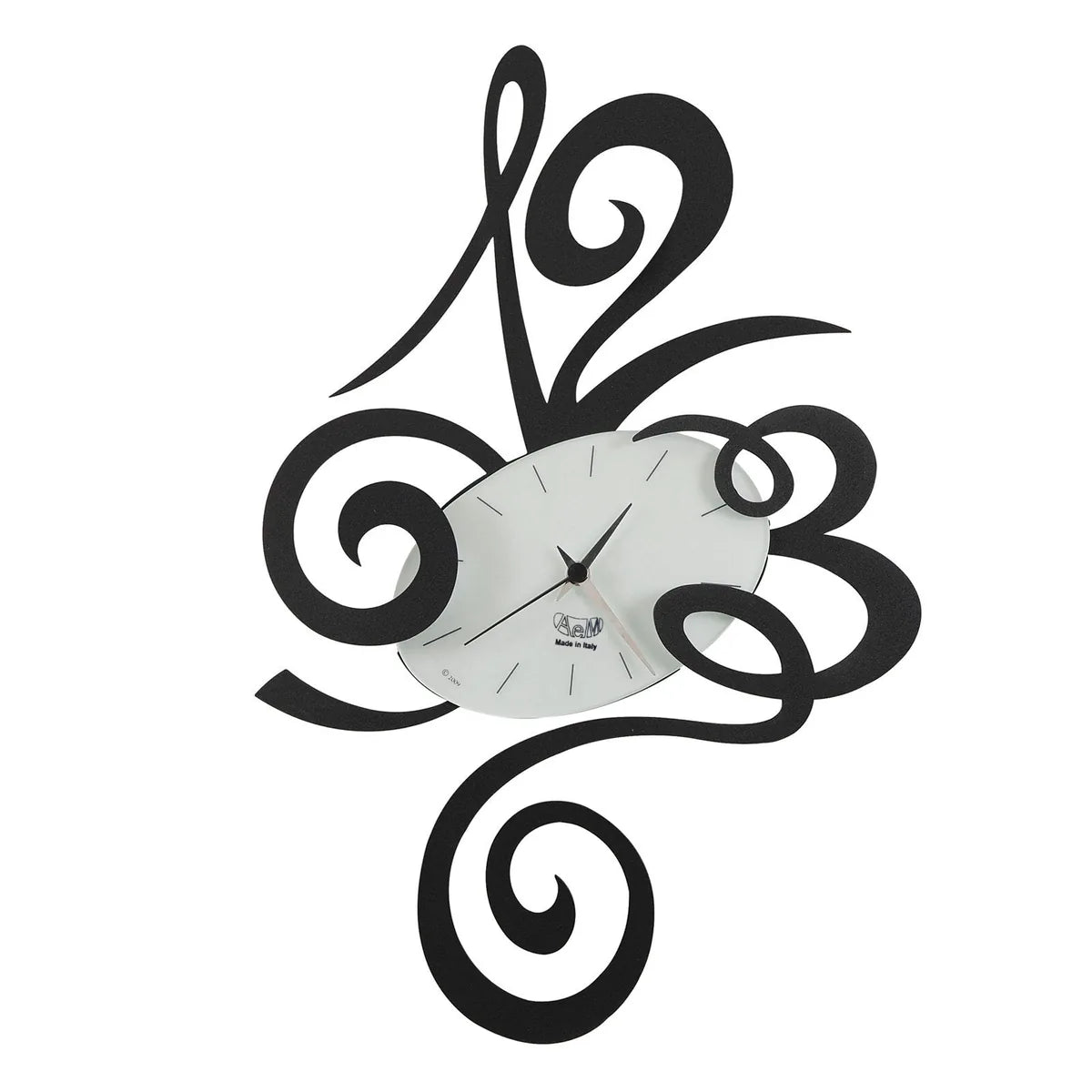 Arti & Mestieri orologio da parete Robin Grande design ferro nero 62x92 cm