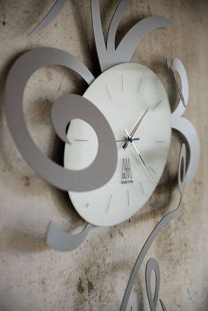 Arti & Mestieri orologio da parete Robin Grande design ferro nero 62x92 cm