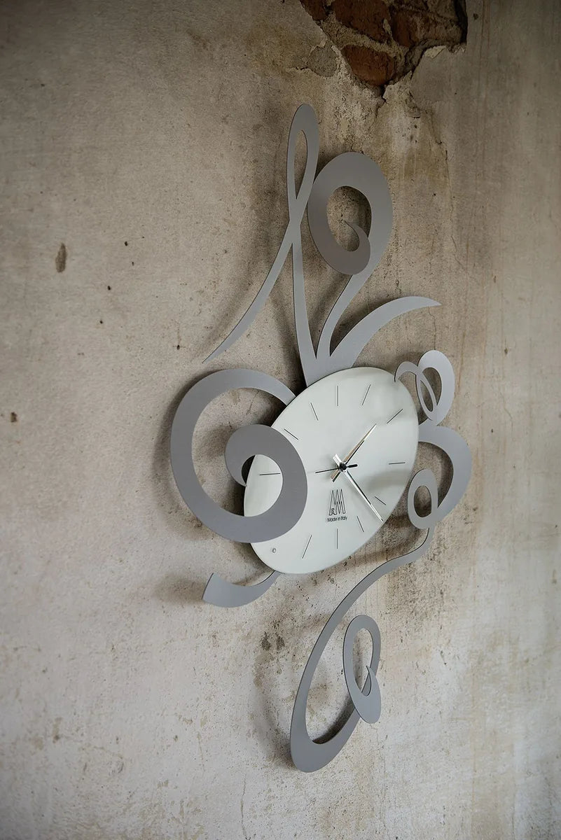 Arti & Mestieri orologio da parete Robin Grande design ferro nero 62x92 cm