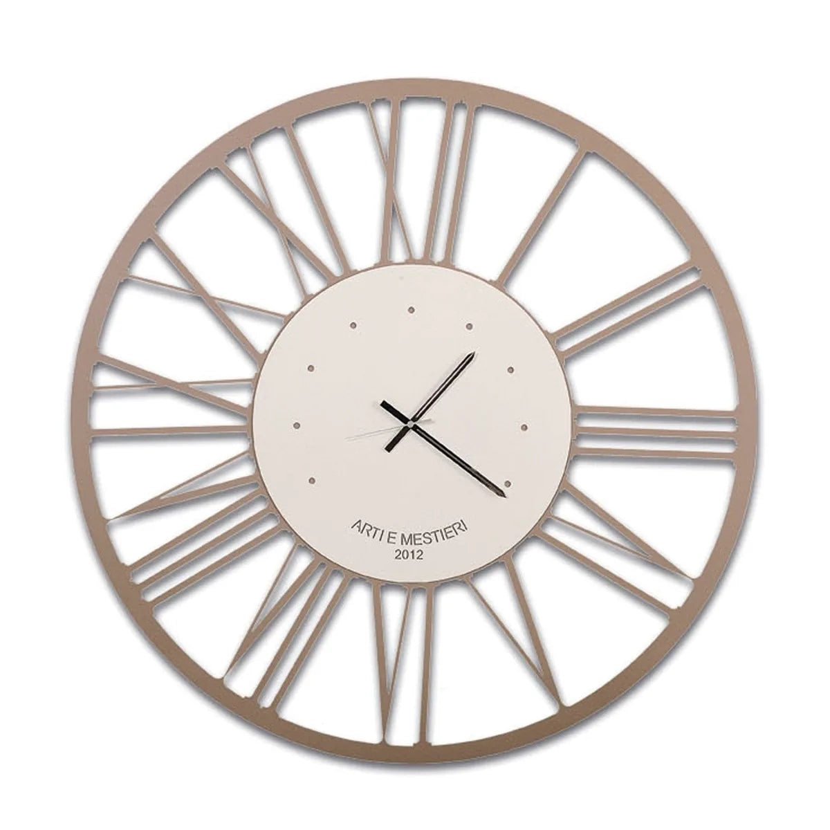 Arti & Mestieri orologio da parete design Big grande ferro nero 120 cm numeri romani