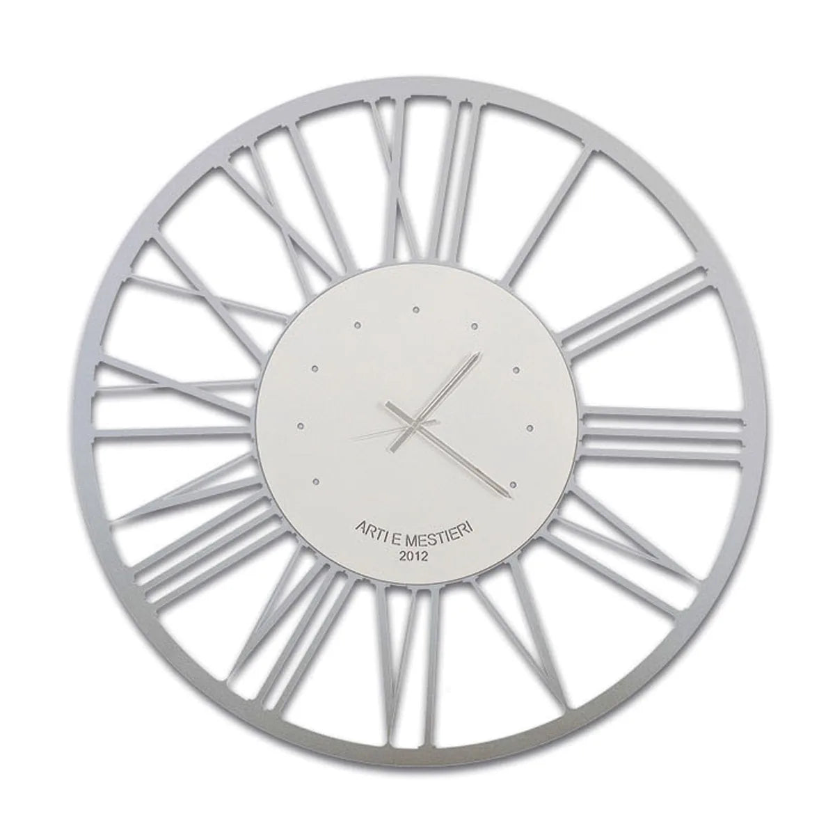 Arti & Mestieri orologio da parete design Big grande ferro nero 120 cm numeri romani