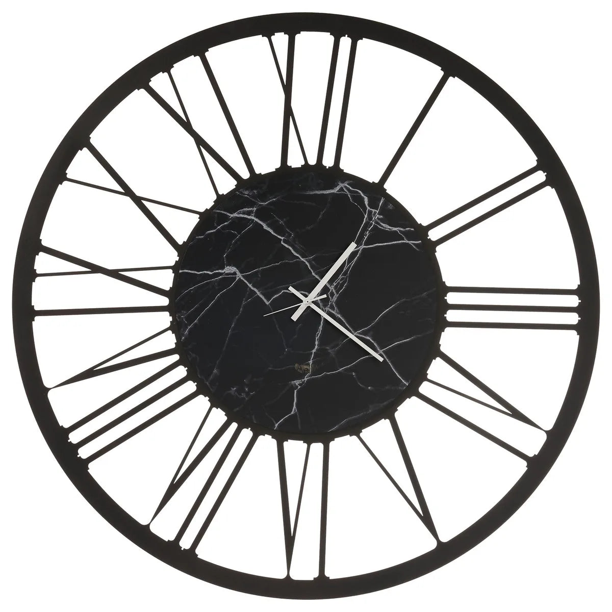 Arti & Mestieri orologio da parete Big 140 design ferro effetto marmo numeri romani Bronzo Nero