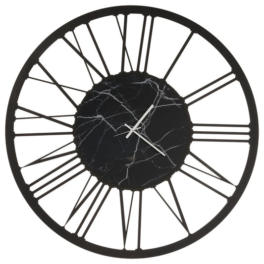 Arti & Mestieri orologio da parete Big 140 design ferro effetto marmo numeri romani Bronzo Nero