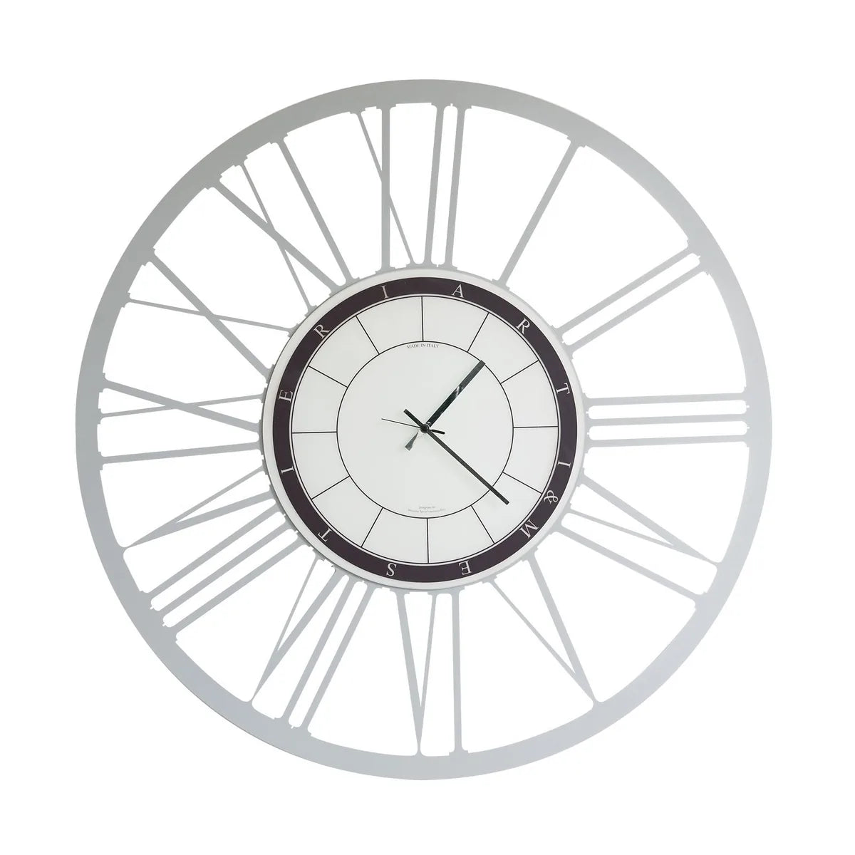 Arti & Mestieri orologio da parete design Big 90 ferro nero 90cm numeri romani