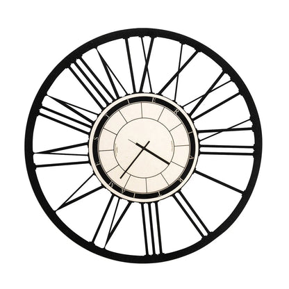 Arti & Mestieri orologio da parete design Big 90 ferro nero 90cm numeri romani