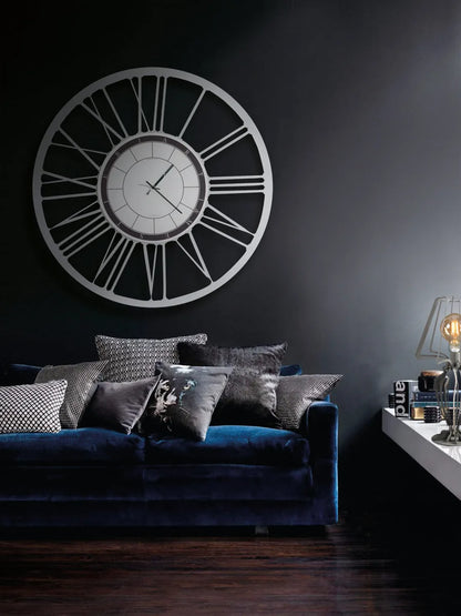 Arti & Mestieri orologio da parete design Big 90 ferro nero 90cm numeri romani