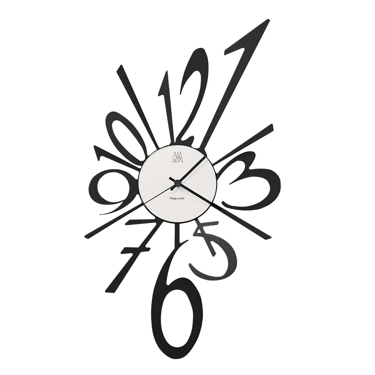 Arti & Mestieri Orologio da parete Big Bang Piccolo ferro design irregolare Alluminio