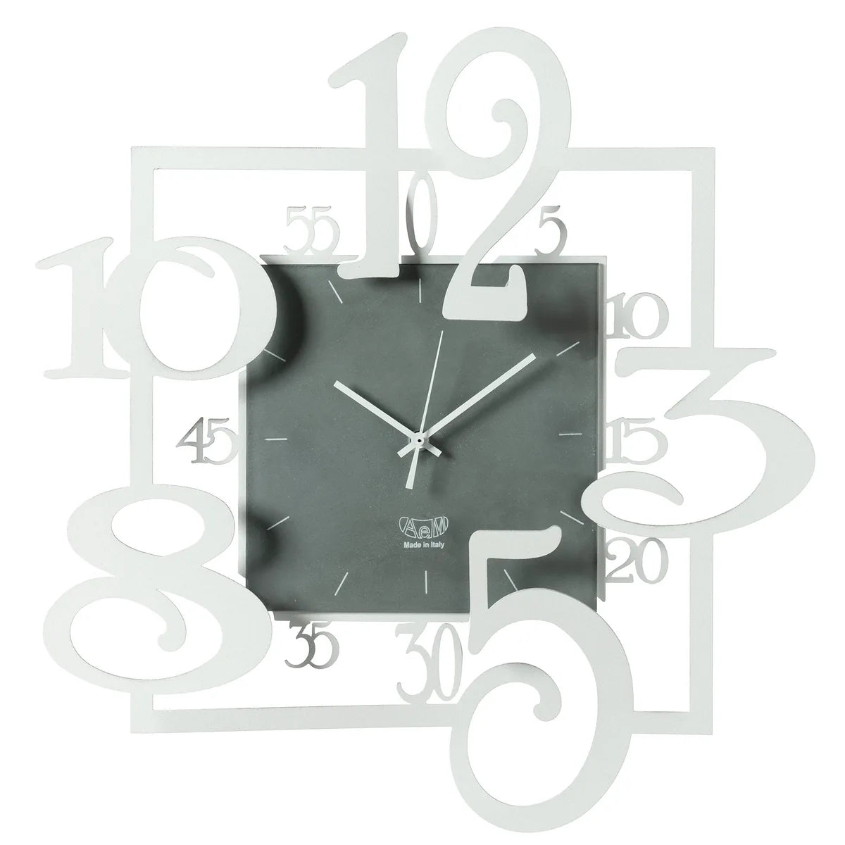 Arti & Mestieri Orologio da Parete Amos in ferro con forme irregolari e design giocoso