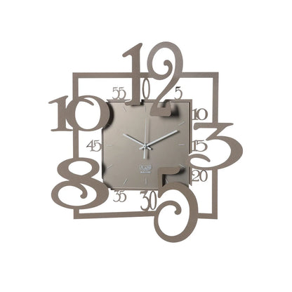Arti & Mestieri Orologio da Parete Amos in ferro con forme irregolari e design giocoso