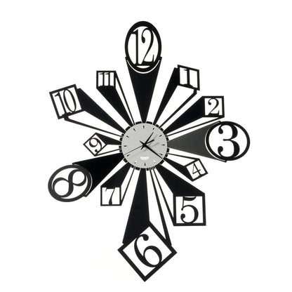 Arti & Mestieri Orologio Da Parete Slang design tridimensionale Fango Avorio Nero Bianco Marmo