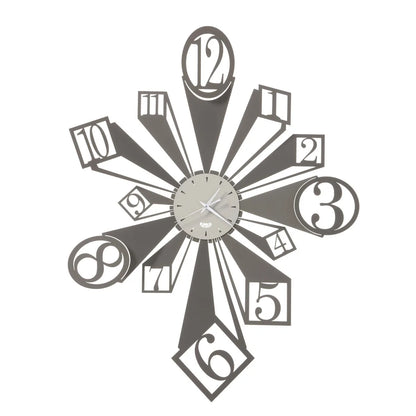 Arti & Mestieri Orologio Da Parete Slang design tridimensionale Fango Avorio Nero Bianco Marmo
