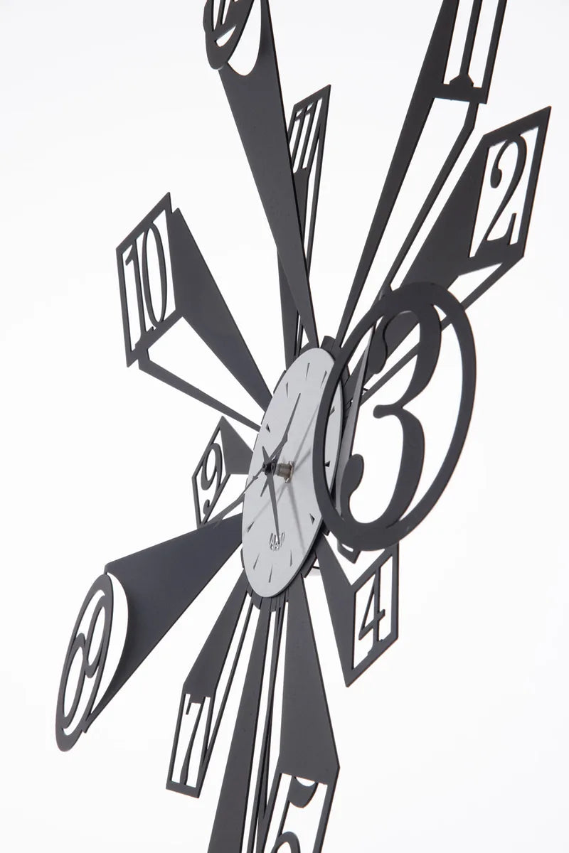 Arti & Mestieri Orologio Da Parete Slang design tridimensionale Fango Avorio Nero Bianco Marmo