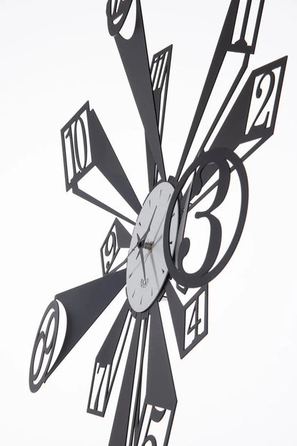 Arti & Mestieri Orologio Da Parete Slang design tridimensionale Fango Avorio Nero Bianco Marmo