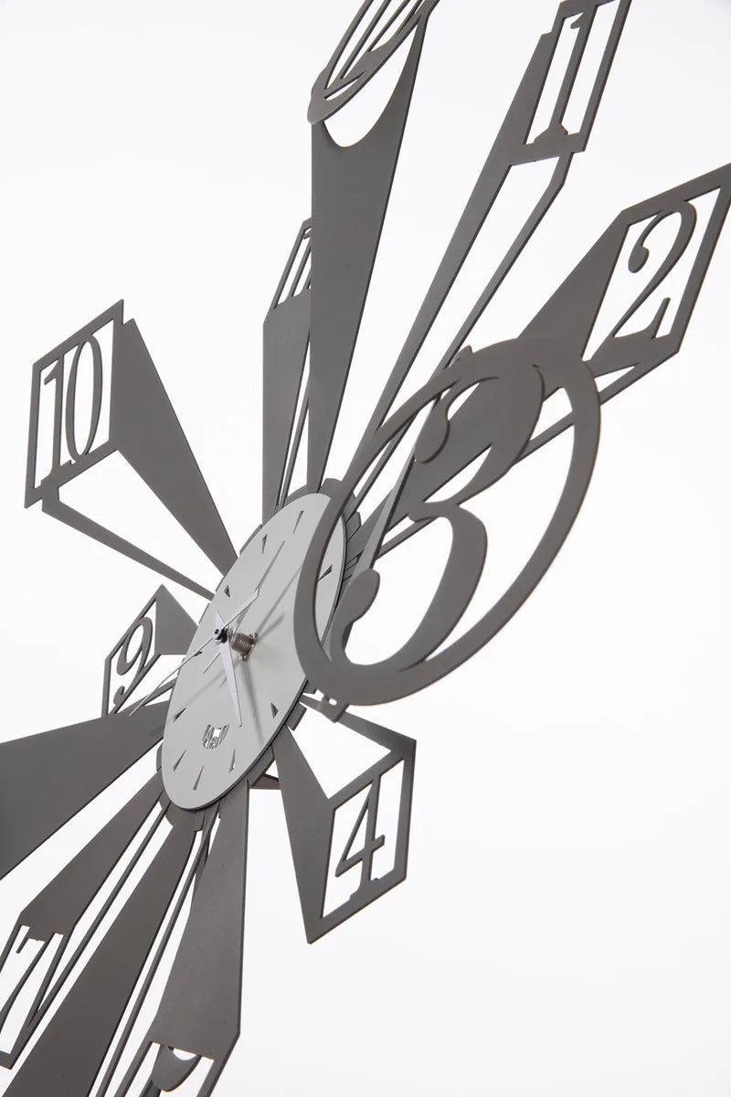 Arti & Mestieri Orologio Da Parete Slang design tridimensionale Fango Avorio Nero Bianco Marmo