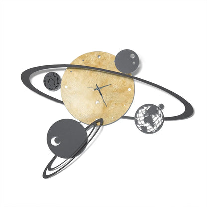 Arti & Mestieri orologio da parete design Sistema Solare con pianeti in rotazione