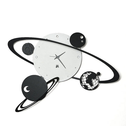 Arti & Mestieri orologio da parete design Sistema Solare con pianeti in rotazione