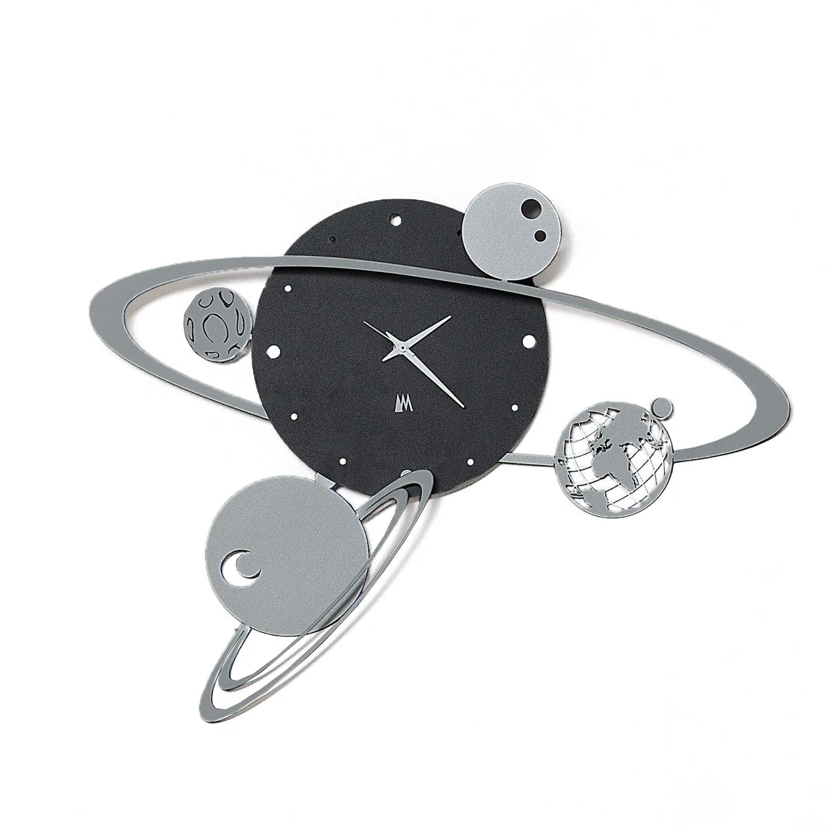 Arti & Mestieri orologio da parete design Sistema Solare con pianeti in rotazione