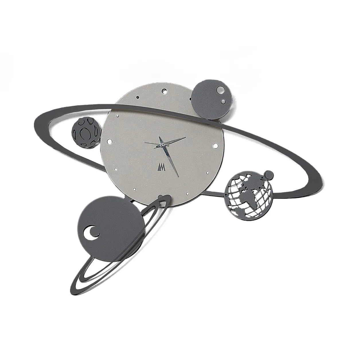 Arti & Mestieri orologio da parete design Sistema Solare con pianeti in rotazione