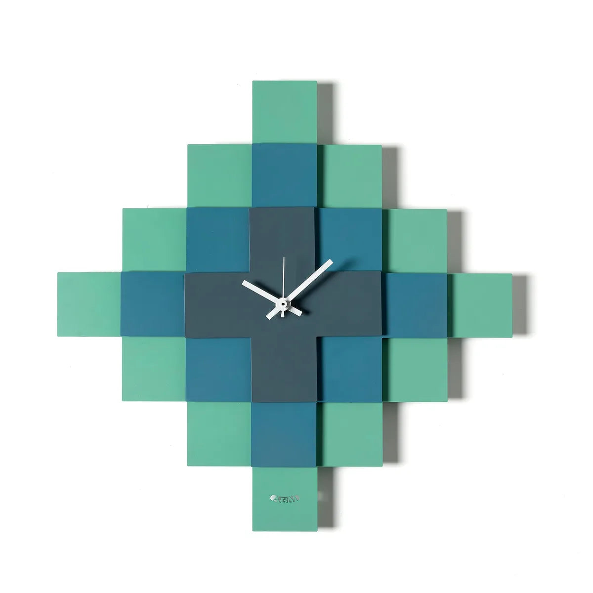 Arti & Mestieri Orologio Mosaico design geometrico con pattern intricato e tre lastre sovrapposte