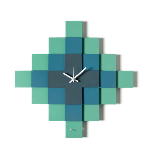 Arti & Mestieri Orologio Mosaico design geometrico con pattern intricato e tre lastre sovrapposte