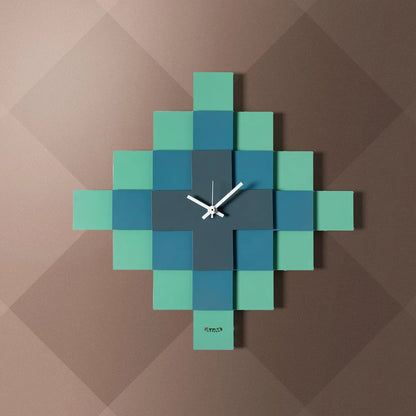Arti & Mestieri Orologio Mosaico design geometrico con pattern intricato e tre lastre sovrapposte