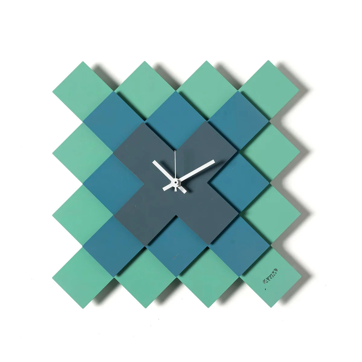 Arti & Mestieri Orologio Mosaico design geometrico con pattern intricato e tre lastre sovrapposte
