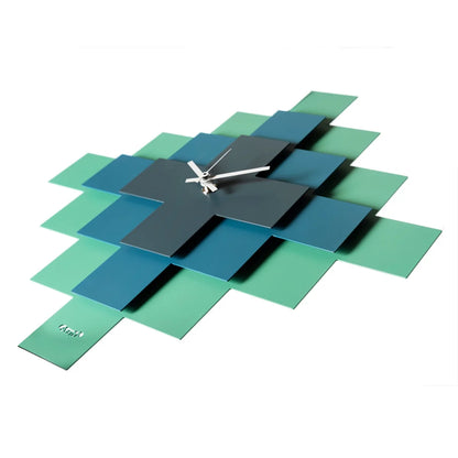 Arti & Mestieri Orologio Mosaico design geometrico con pattern intricato e tre lastre sovrapposte