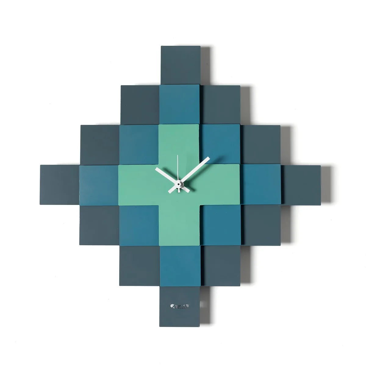 Arti & Mestieri Orologio Mosaico design geometrico con pattern intricato e tre lastre sovrapposte