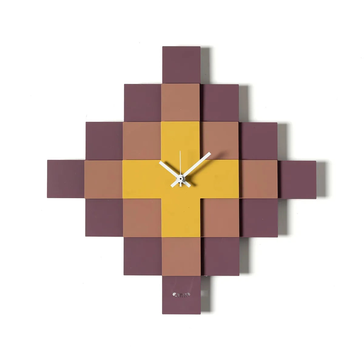 Arti & Mestieri Orologio Mosaico design geometrico con pattern intricato e tre lastre sovrapposte