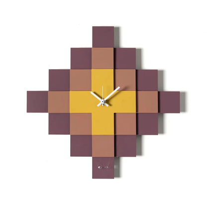 Arti & Mestieri Orologio Mosaico design geometrico con pattern intricato e tre lastre sovrapposte