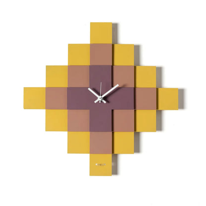 Arti & Mestieri Orologio Mosaico design geometrico con pattern intricato e tre lastre sovrapposte