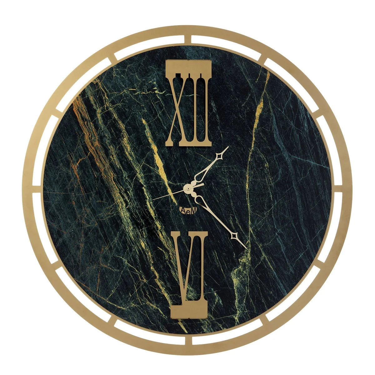 Arti & Mestieri Orologio da parete Mood in ferro, design moderno con numeri romani