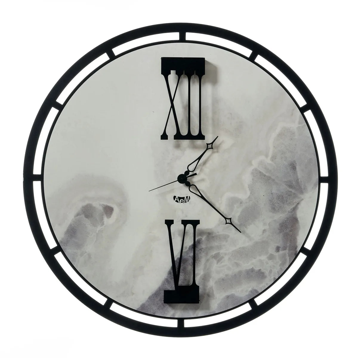 Arti & Mestieri Orologio da parete Mood in ferro, design moderno con numeri romani