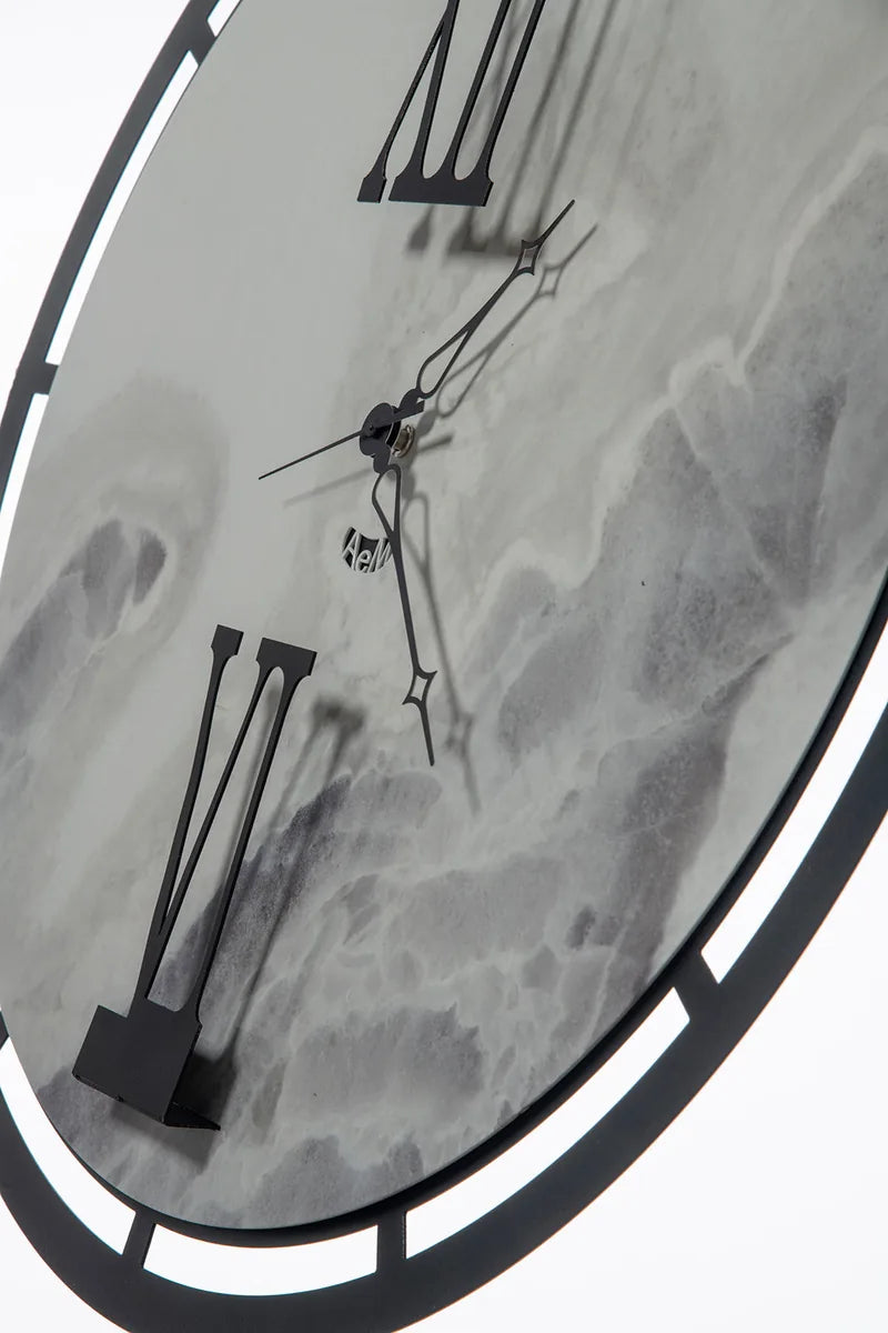 Arti & Mestieri Orologio da parete Mood in ferro, design moderno con numeri romani