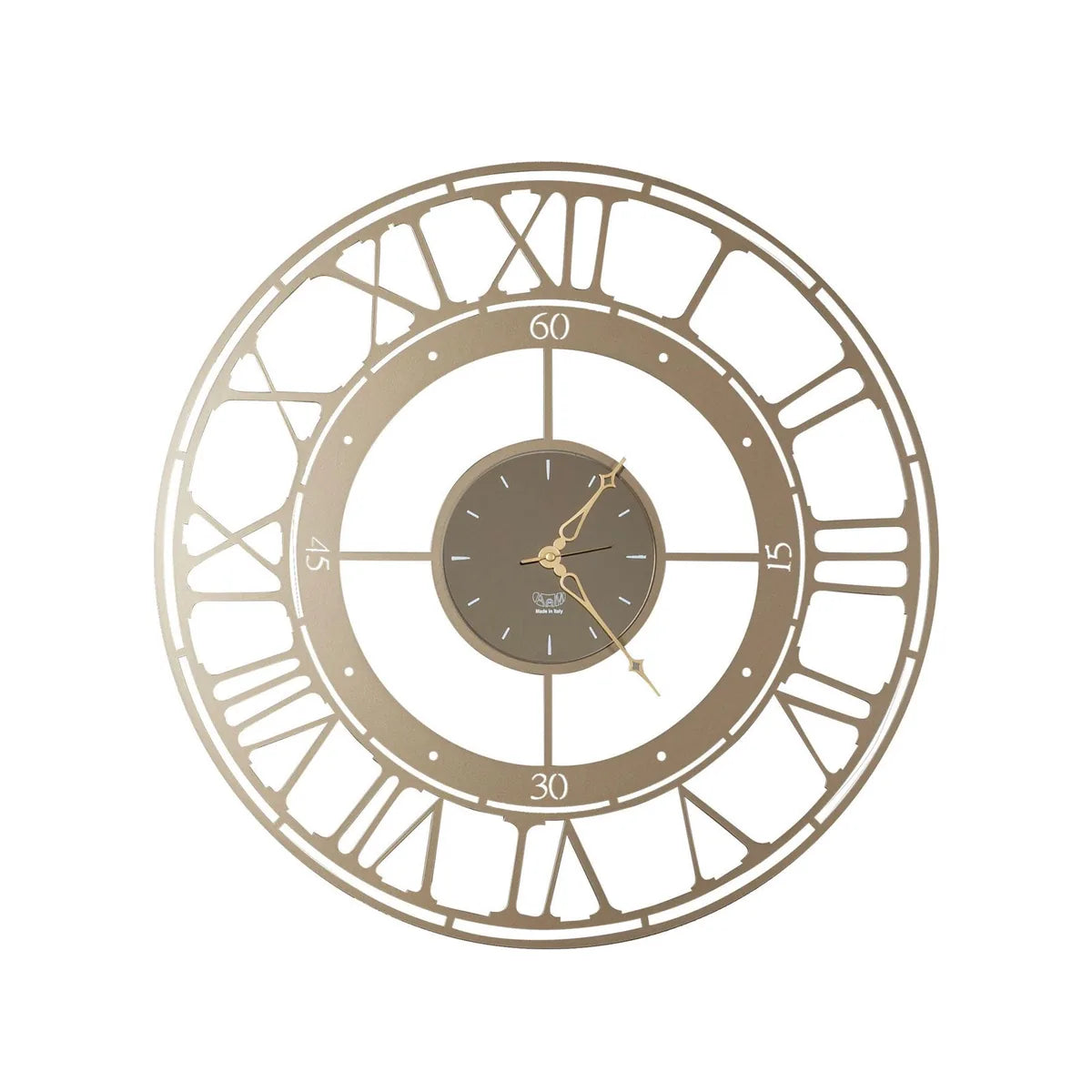 Arti & Mestieri Orologio Koros 70 design parete numeri romani grigio antracite